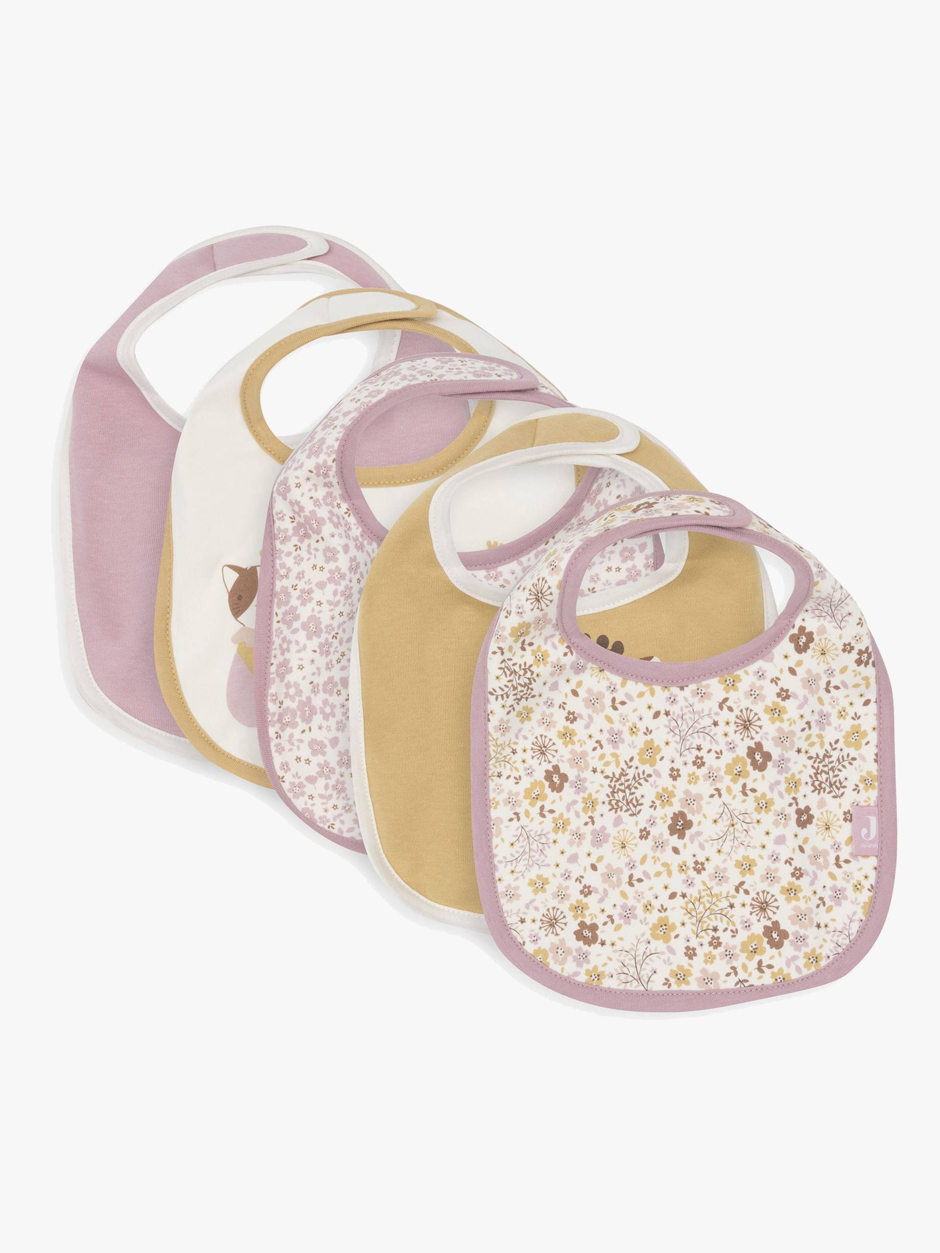 Jollein Bandana Halstuch Wasserdicht 5er-Pack, Flower Fairies von Jollein