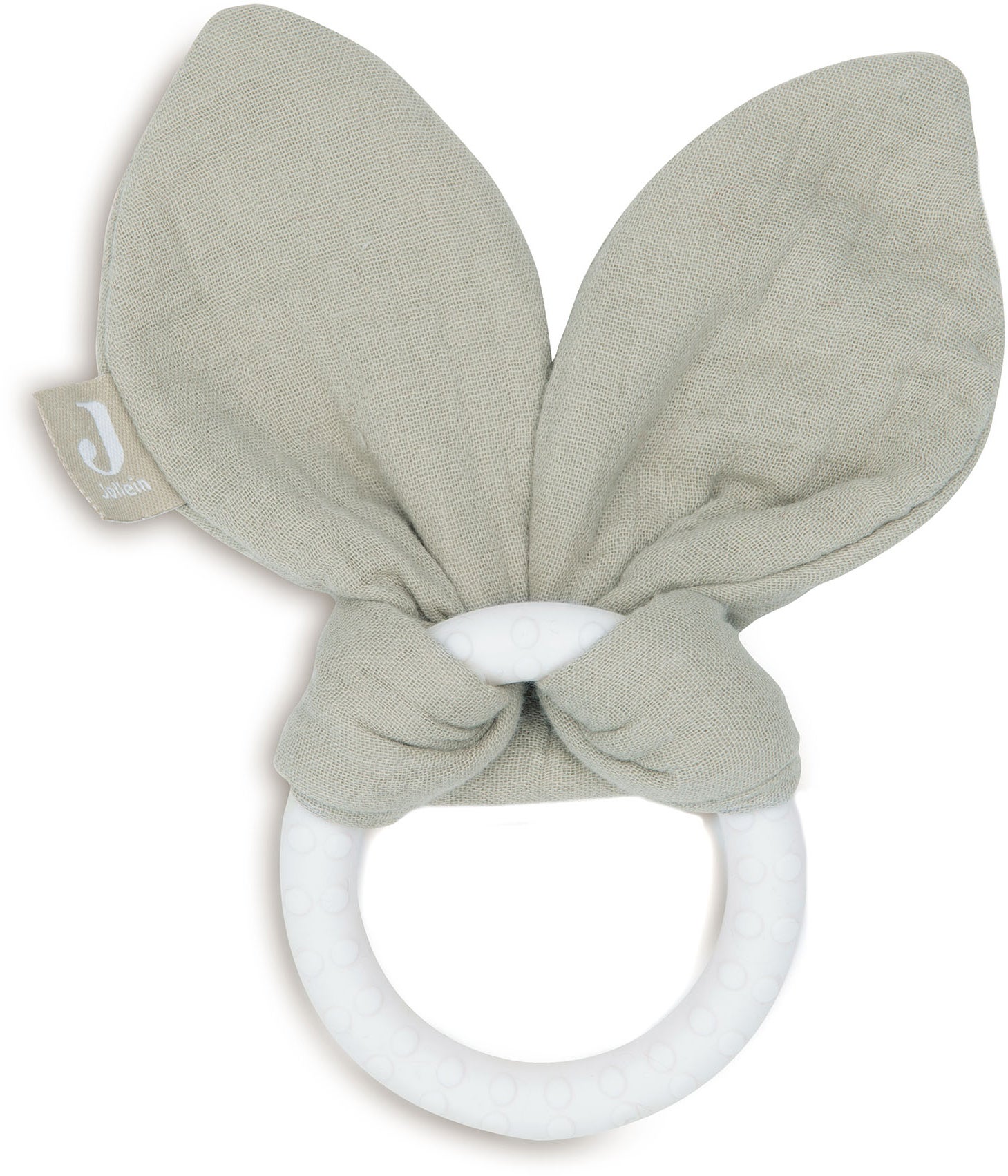 Jollein Bunny Ears Beißring, Olive Green von Jollein