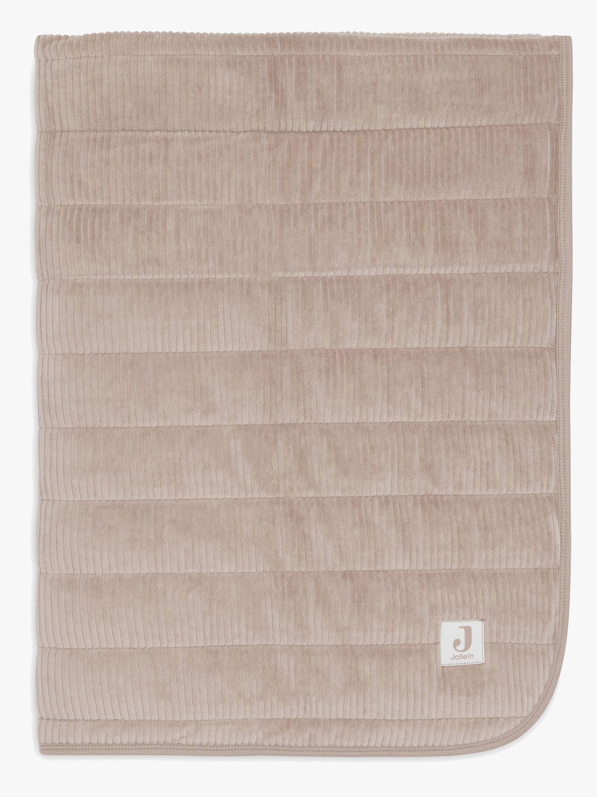 Jollein Decke 75x100 cm Velvet Rib, Milky Coffee von Jollein