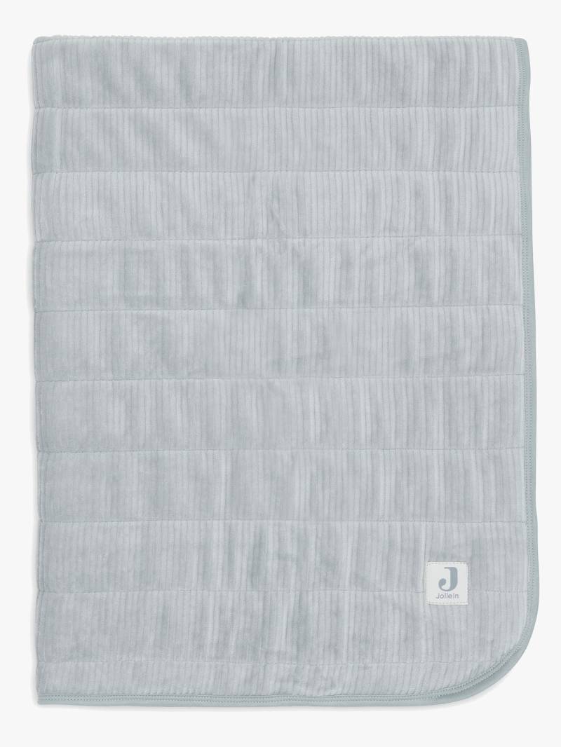 Jollein Decke 75x100 cm Velvet Rib, Sea Green von Jollein