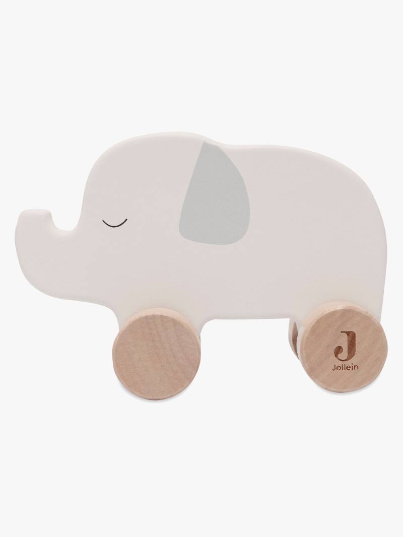 Jollein Elefant auf Rädern Jungle Jambo Holzspielzeug, Babyspielzeug von Jollein