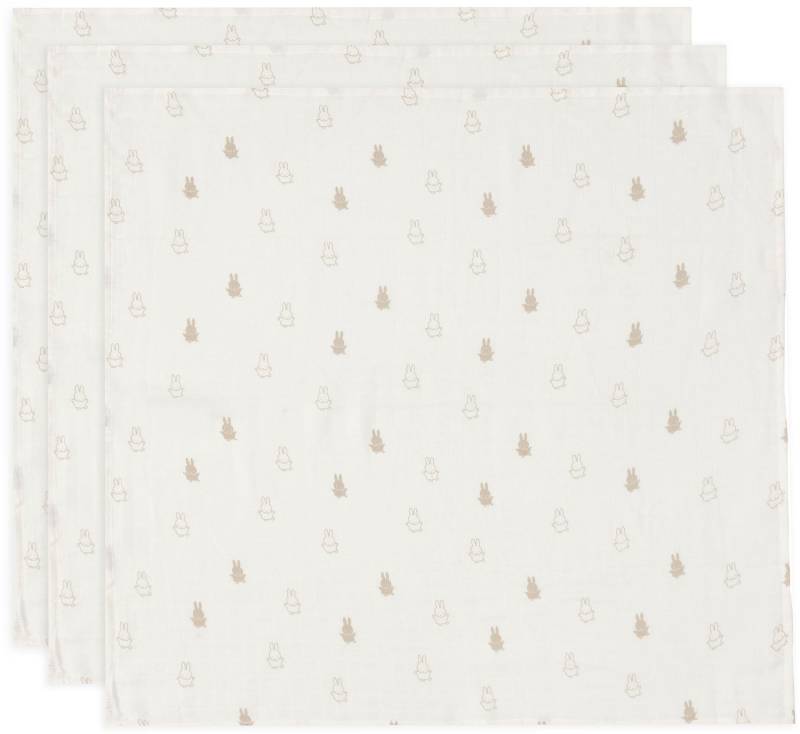 Jollein Happy Miffy Musselintuch 3er-Pack, Nougat von Jollein
