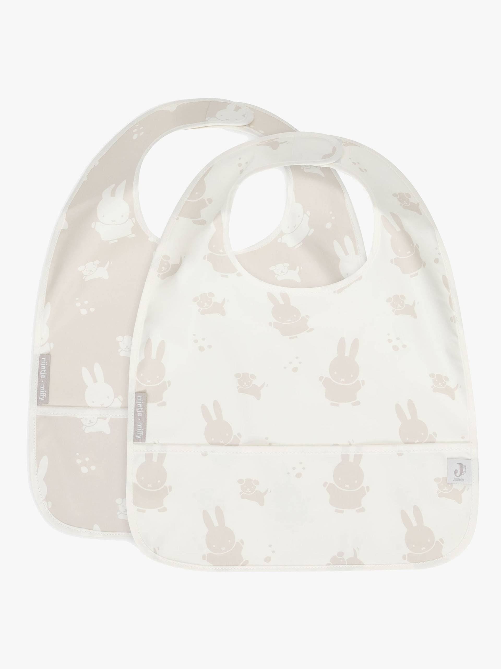 Jollein Miffy& Snuffy Lätzchen 2er-Pack, Nougat von Jollein