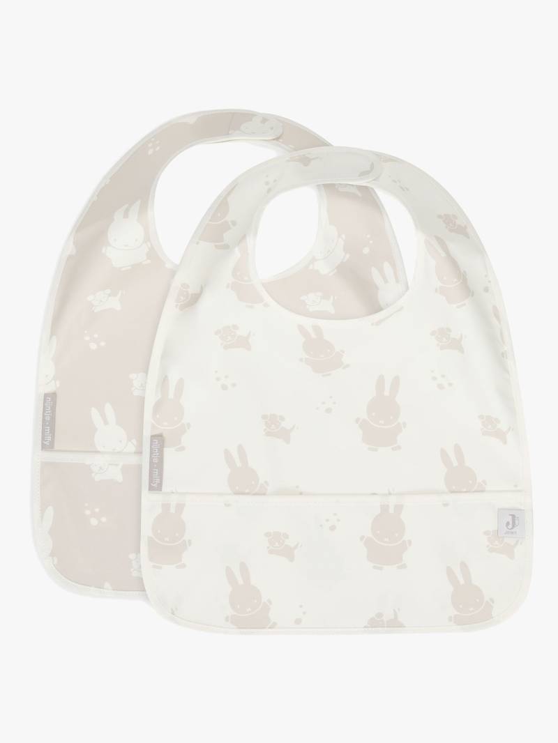 Jollein Miffy& Snuffy Lätzchen 2er-Pack, Nougat Jollein Miffy& Snuffy Lätzchen 2er-Pack, Nougat von Jollein