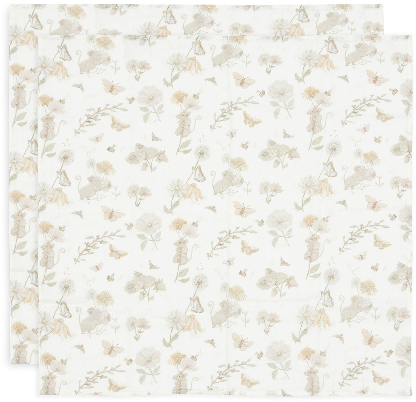 Jollein Musselintuch 2er-Pack, Dreamy Mouse Jollein Musselintuch 2er-Pack, Dreamy Mouse von Jollein