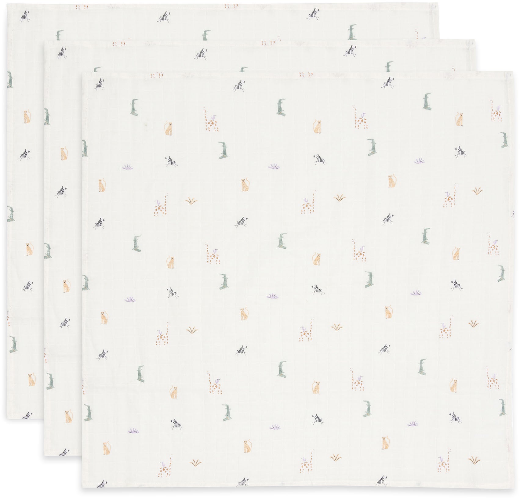 Jollein Musselintuch 3er-Pack, Jungle Jambo Jollein Musselintuch 3er-Pack, Jungle Jambo von Jollein