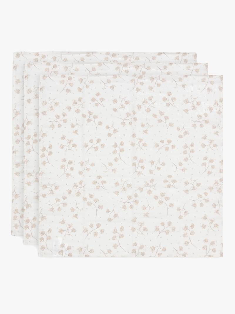 Jollein Musselintuch 70x70 cm 3er-Pack, Leafy Dreams Jollein Musselintuch 70x70 cm 3er-Pack, Leafy Dreams von Jollein