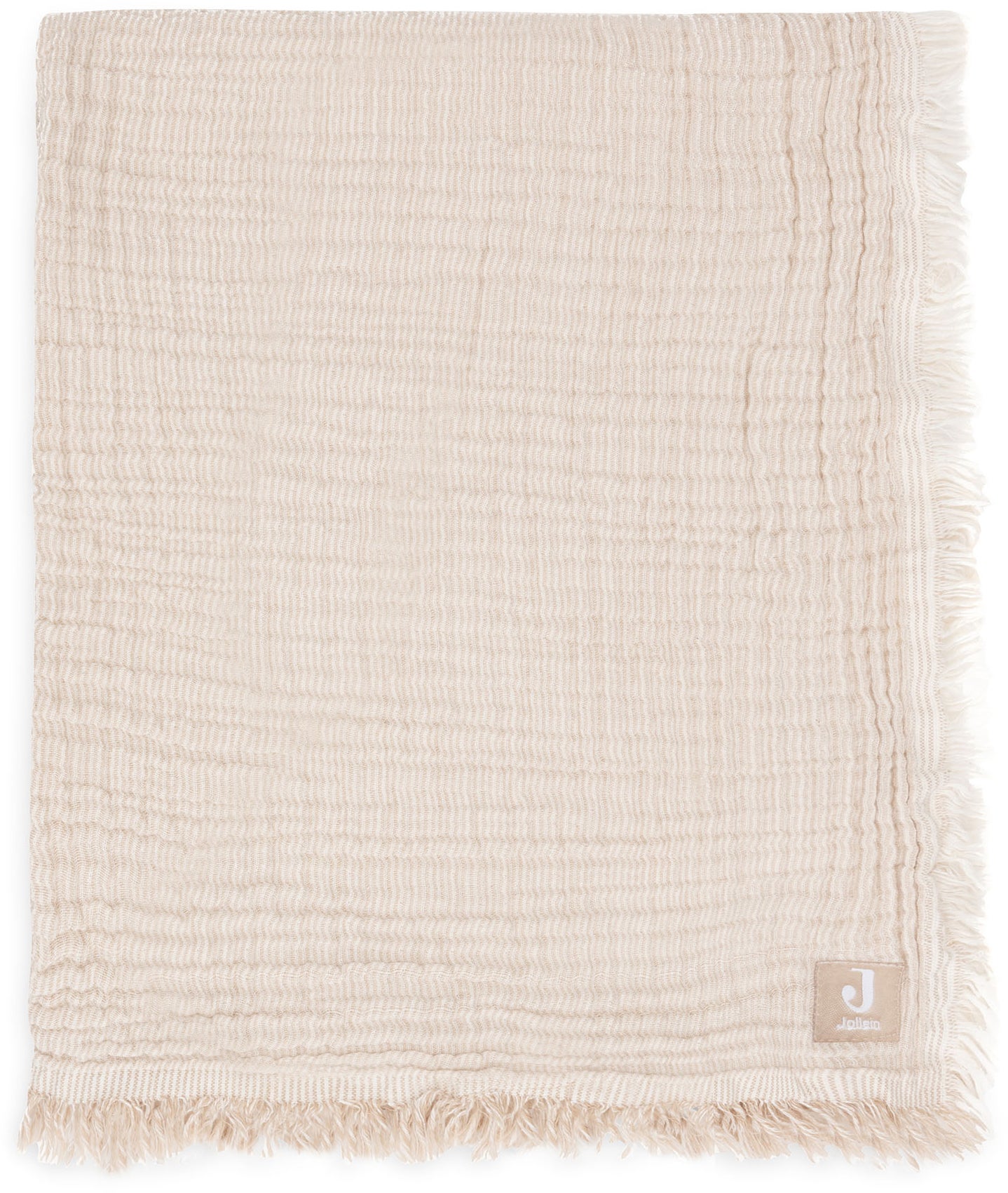 Jollein Musselintuch Fringe, Biscuit Jollein Musselintuch Fringe, Biscuit von Jollein