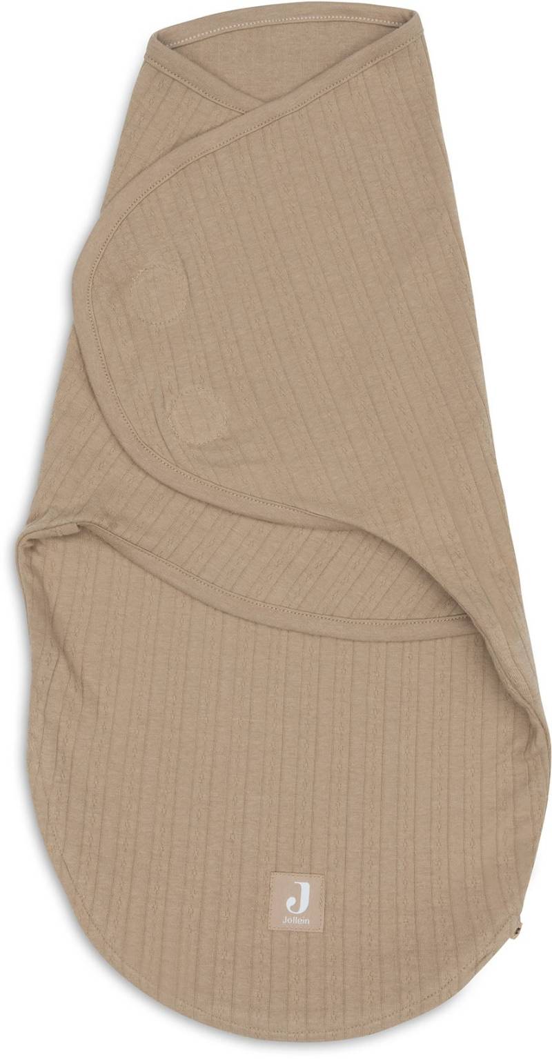 Jollein Schlafsack Wrapper 0-3 Monate, Ajour Biscuit von Jollein
