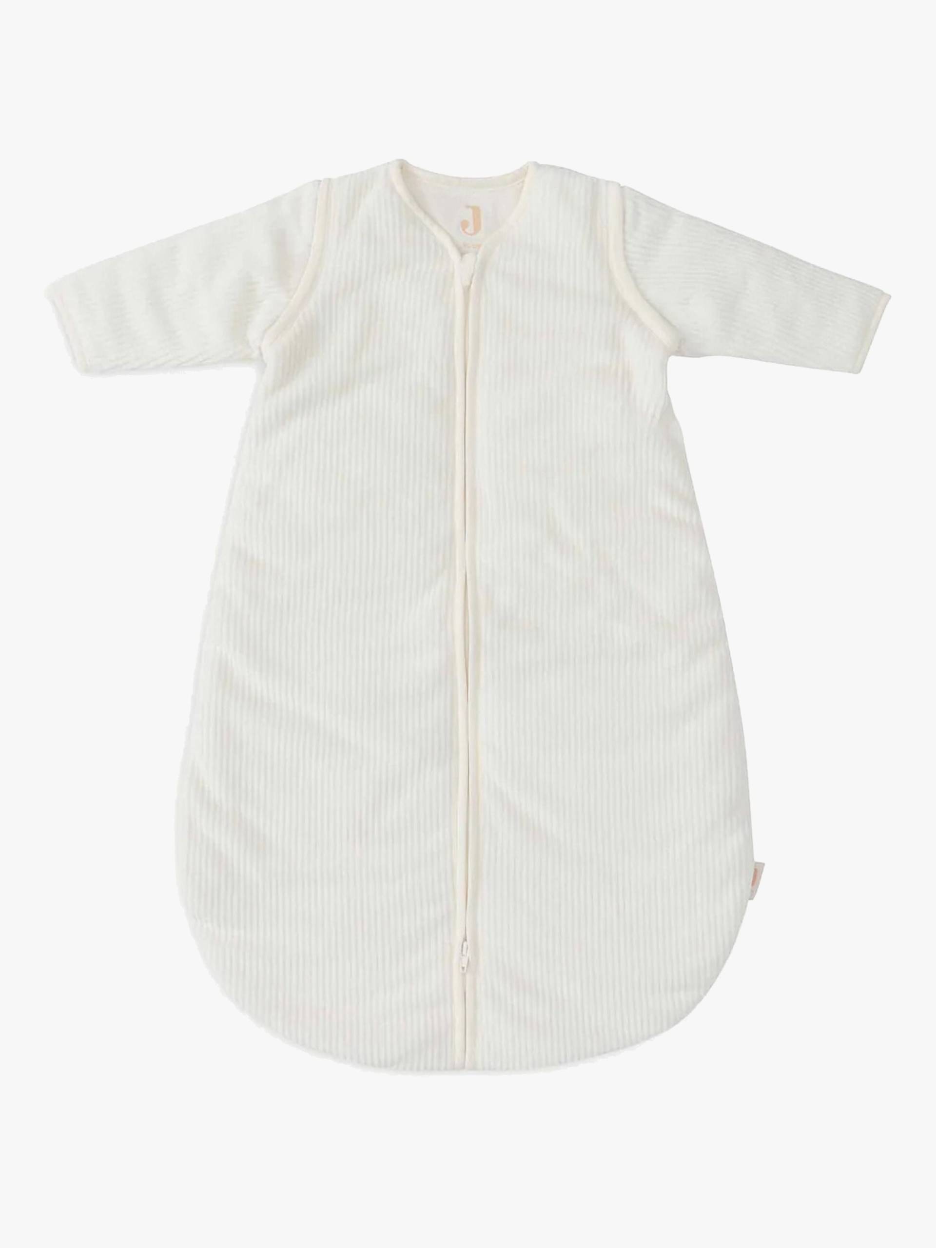Jollein Schlafsack mit abnehmbaren Ärmeln Rund 90 cm, Rib Ivory von Jollein