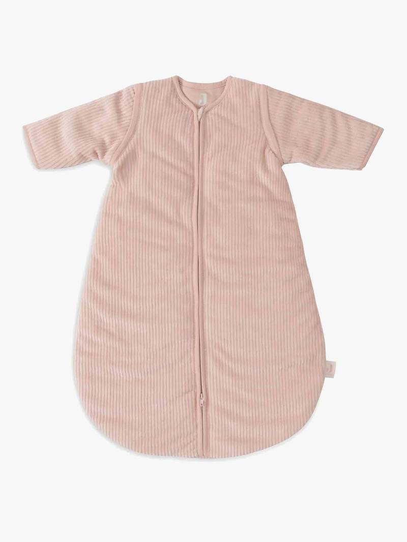 Jollein Schlafsack mit abnehmbaren Ärmeln Rund 90 cm, Rib Wild Rose von Jollein