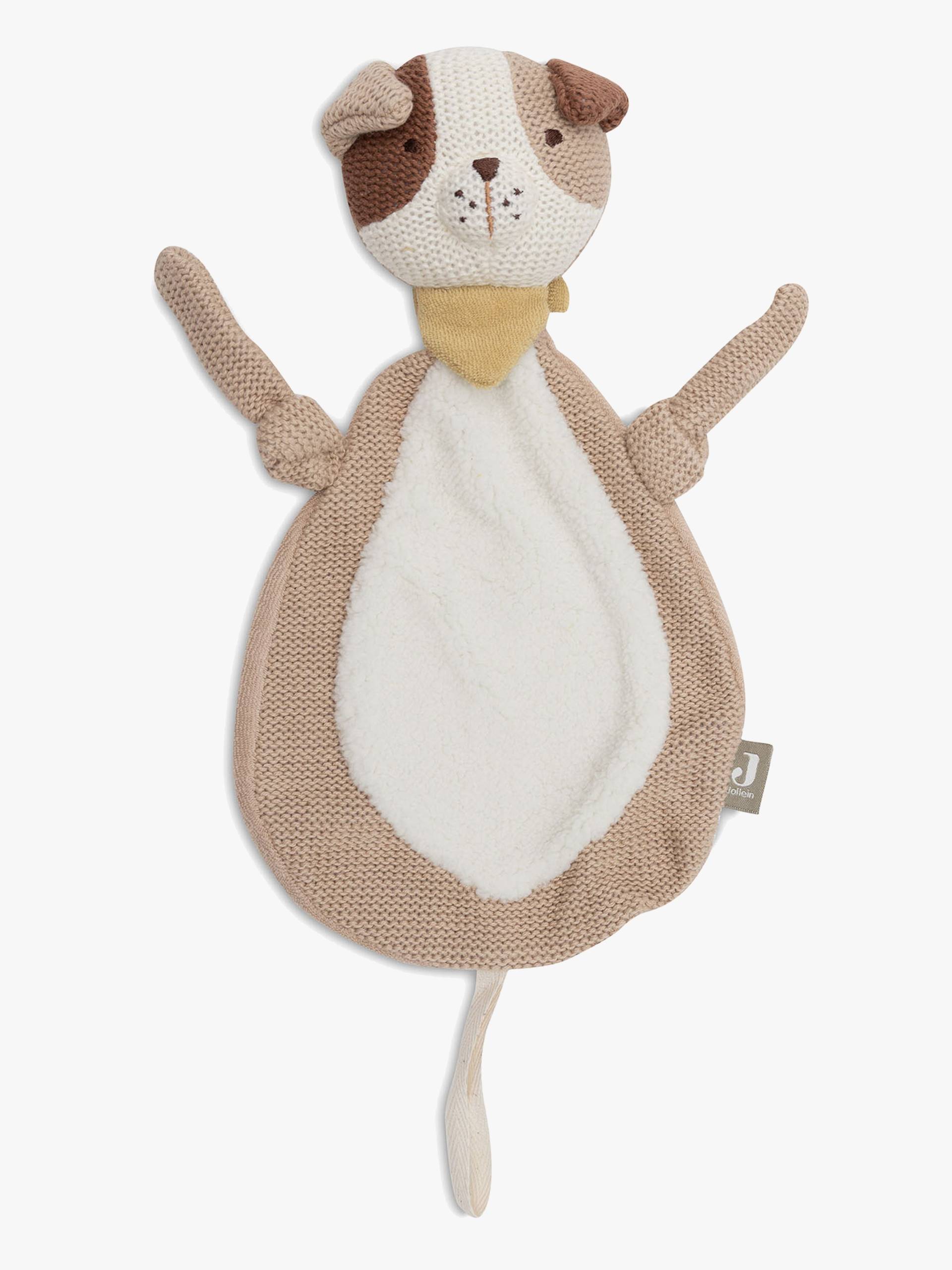Jollein Schmusetuch mit Schnullerkette, Dog Mick von Jollein