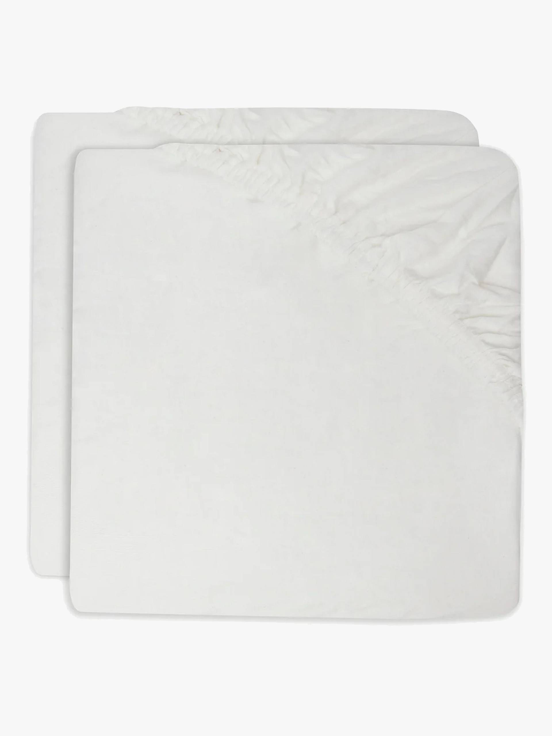 Jollein Spannbettlaken 2er-Pack 40x80, Ivory Jollein Spannbettlaken 2er-Pack 40x80, Ivory von Jollein