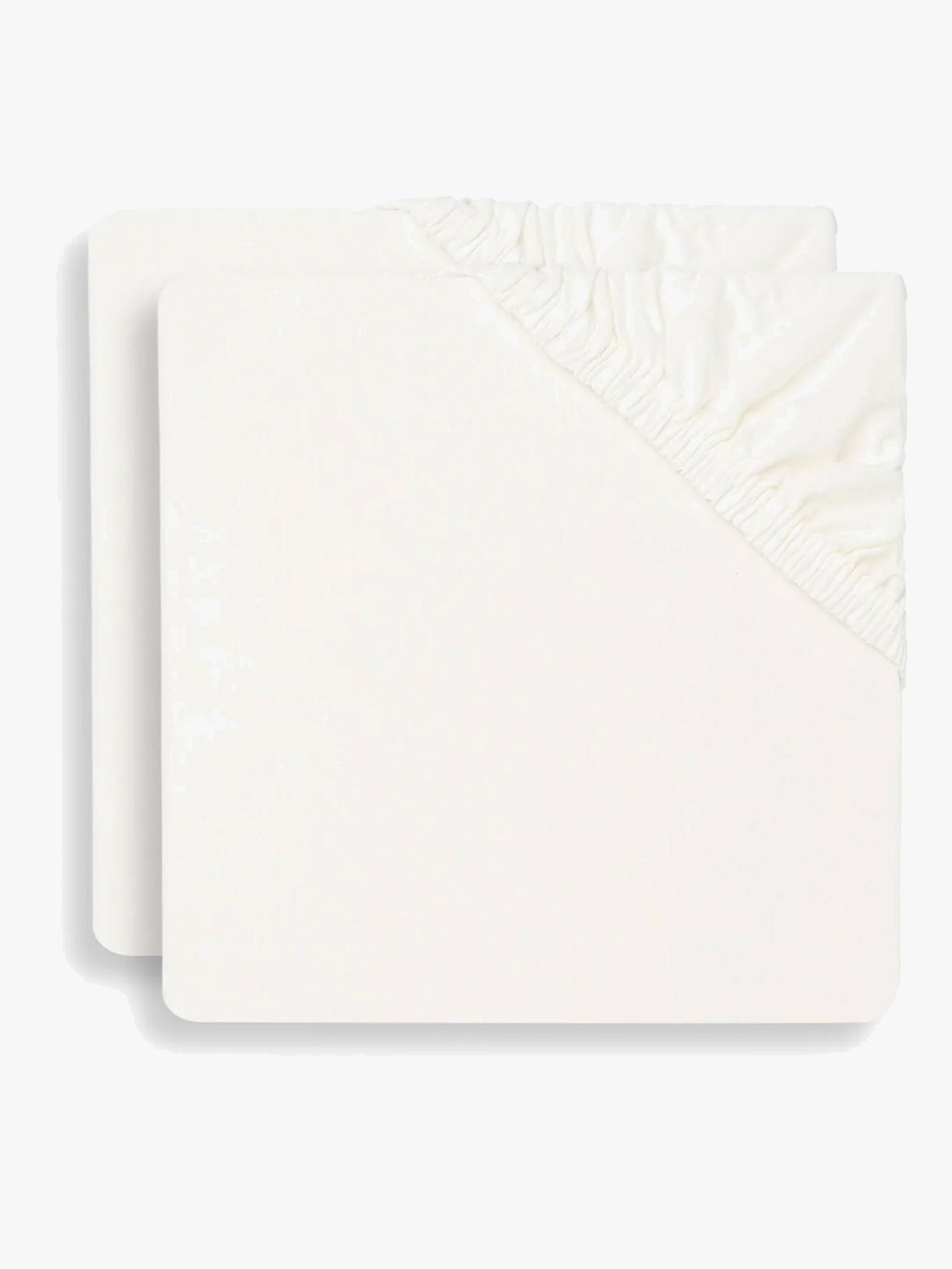 Jollein Spannbettlaken 2er-Pack 60x120, Ivory Jollein Spannbettlaken 2er-Pack 60x120, Ivory von Jollein
