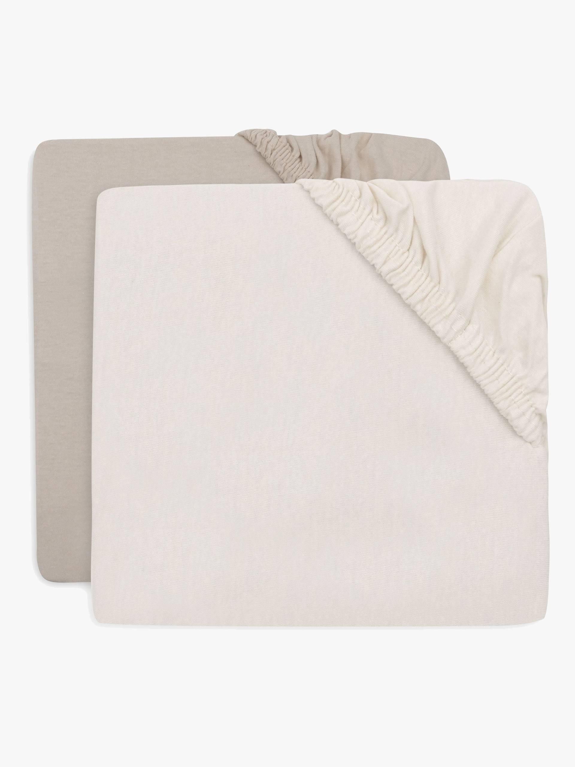 Jollein Spannbettlaken 2er-Pack 70x140, Oatmeal/Sand Jollein Spannbettlaken 2er-Pack 70x140, Oatmeal/Sand von Jollein