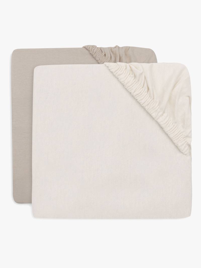 Jollein Spannbettlaken 2er-Pack 70x140, Oatmeal/Sand Jollein Spannbettlaken 2er-Pack 70x140, Oatmeal/Sand von Jollein