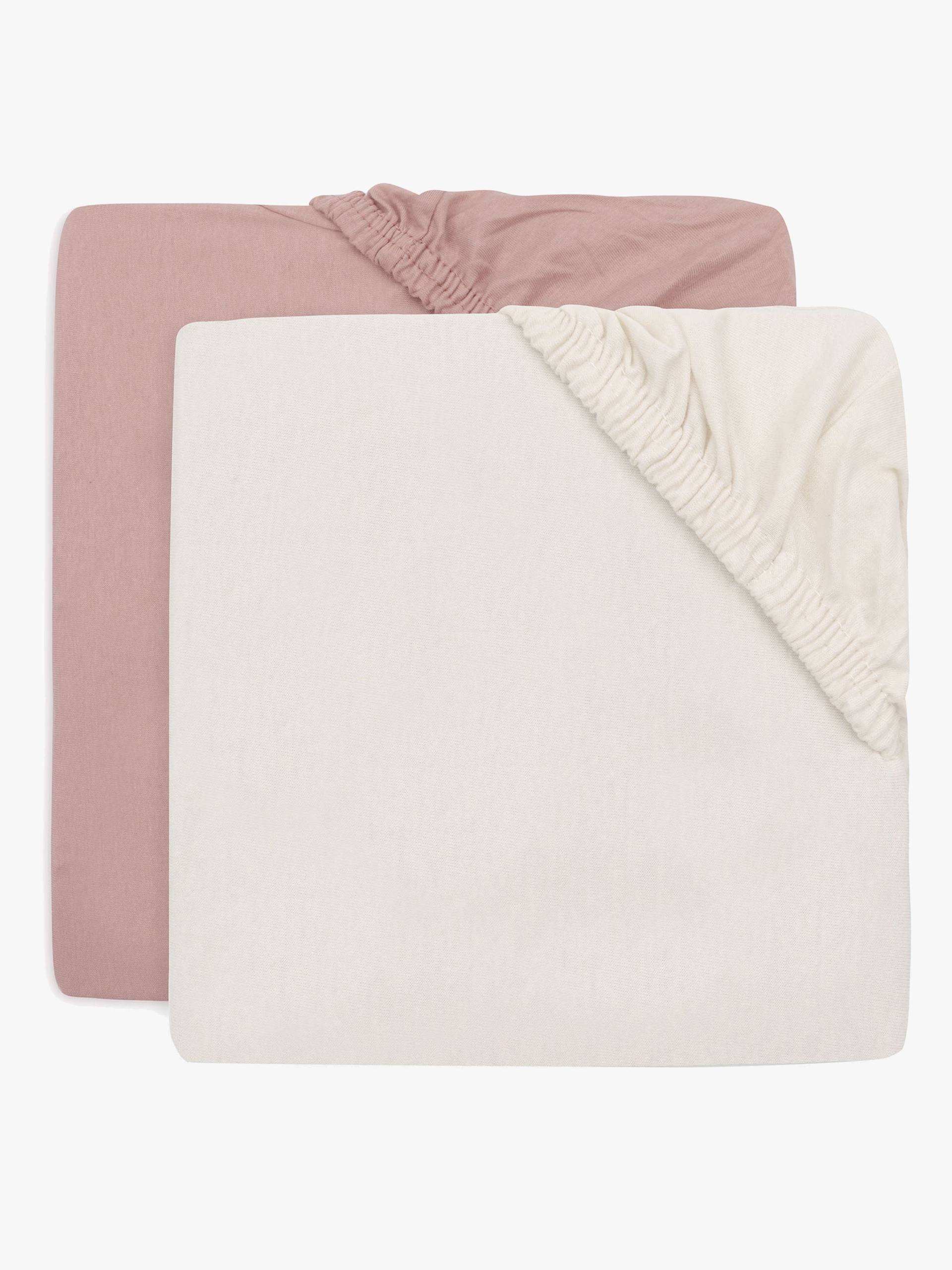 Jollein Spannbettlaken 2er-Pack 70x140, Wild Rose/Ivory Jollein Spannbettlaken 2er-Pack 70x140, Wild Rose/Ivory von Jollein