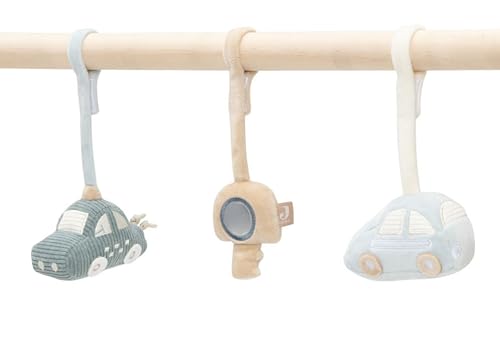 Jollein Spielbogen Baby Anhänger – On The Go – 3er-Set Baby Spielzeug mit Auto, Schlüssel & Spiegel – Fördert Sinne & Motorik – Für Baby Spielbogen – Seegrün/Elfenbeinfarben/Hellblau Jollein Spielbogen Baby Anhänger – On The Go – 3er-Set Baby Spielzeug mit Auto, Schlüssel & Spiegel – Fördert Sinne & Motorik – Für Baby Spielbogen – Seegrün/Elfenbeinfarben/Hellblau von Jollein