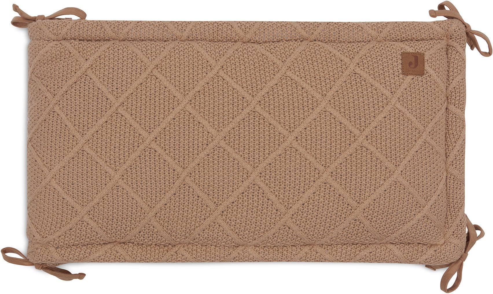 Jollein Strick-Nestchen Karomuster 180x30 cm, Biscuit Jollein Strick-Nestchen Karomuster 180x30 cm, Biscuit von Jollein