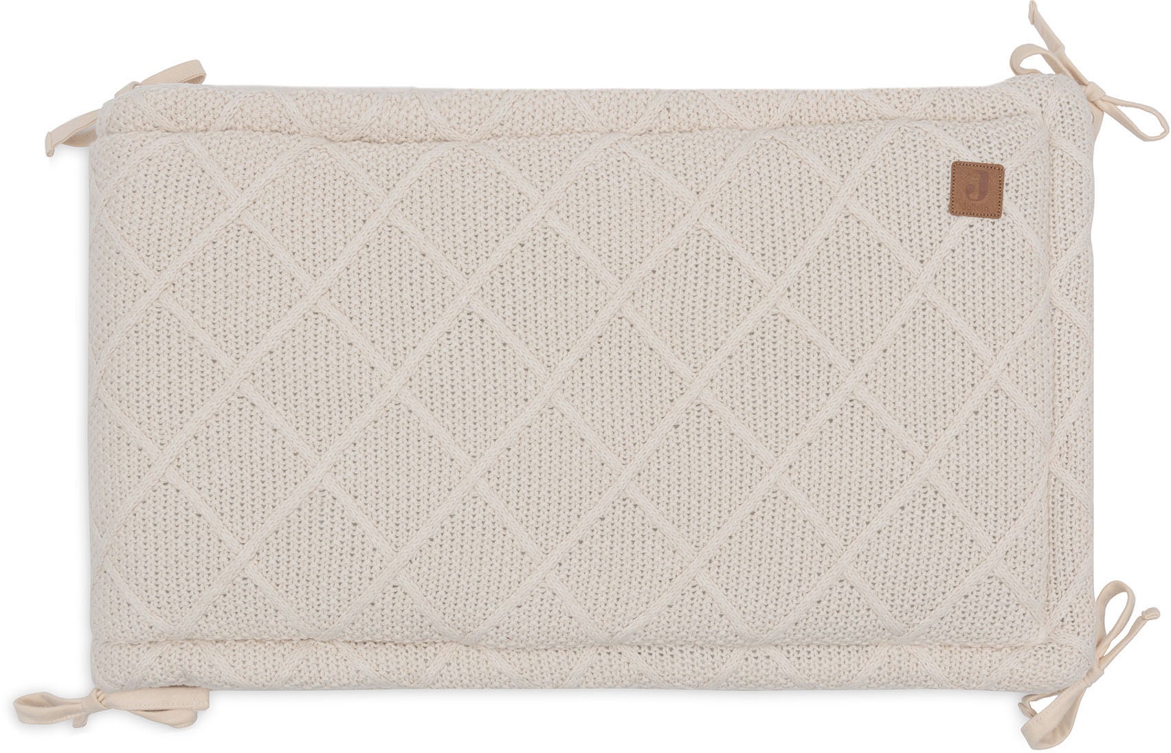 Jollein Strick-Nestchen Karomuster 180x30 cm, Oatmeal Jollein Strick-Nestchen Karomuster 180x30 cm, Oatmeal von Jollein