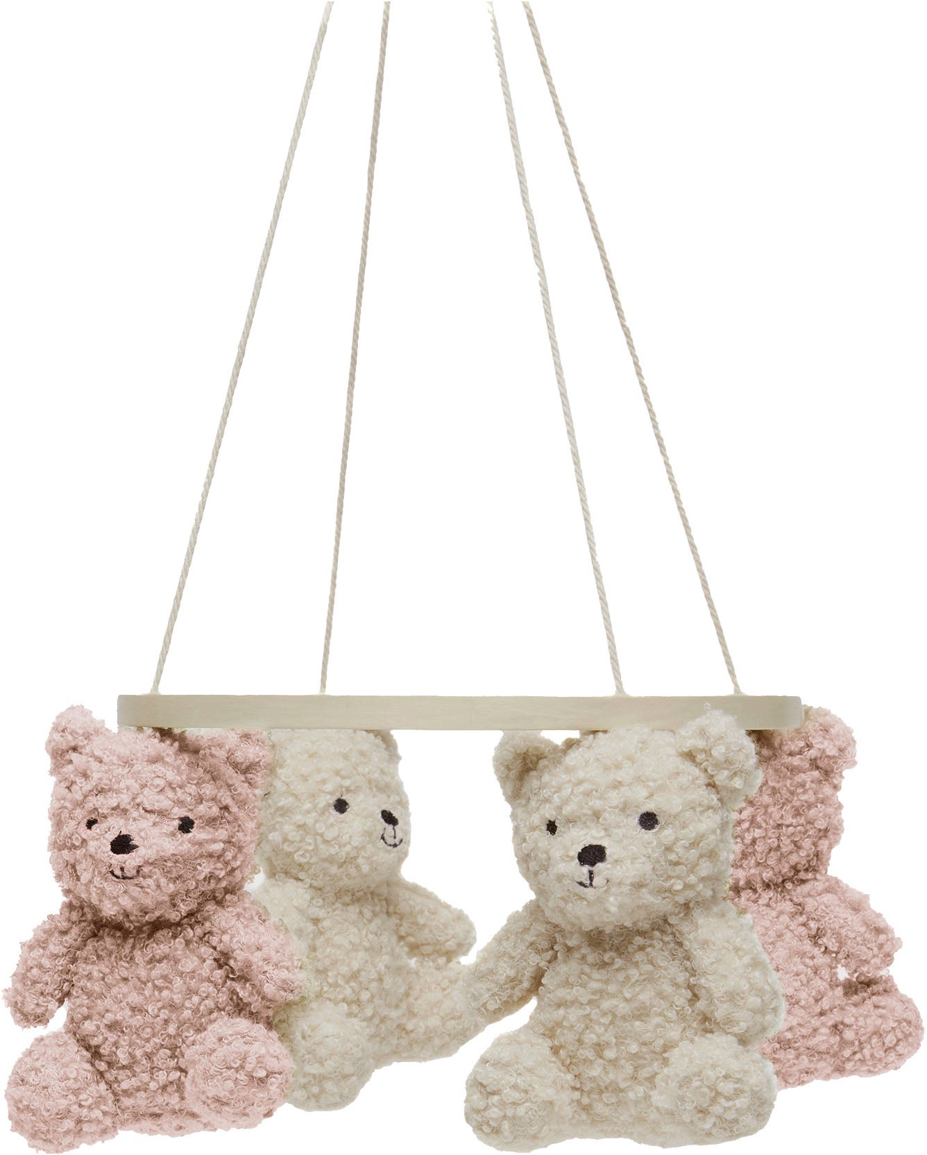 Jollein Teddy Bear Mobile, Natural/Wild rose Jollein Teddy Bear Mobile, Natural/Wild rose von Jollein