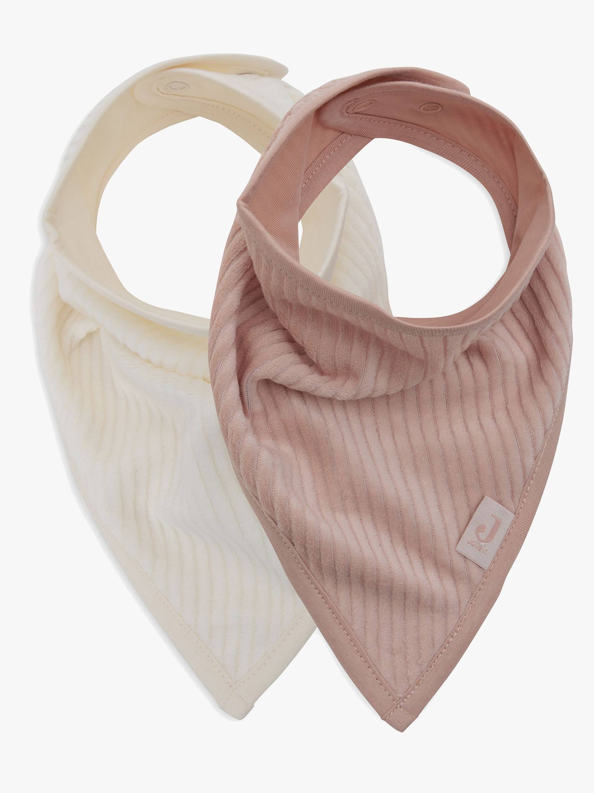 Jollein Velvet Rib Bandana Halstücher 2er-Pack, Wild Rose/Ivory von Jollein