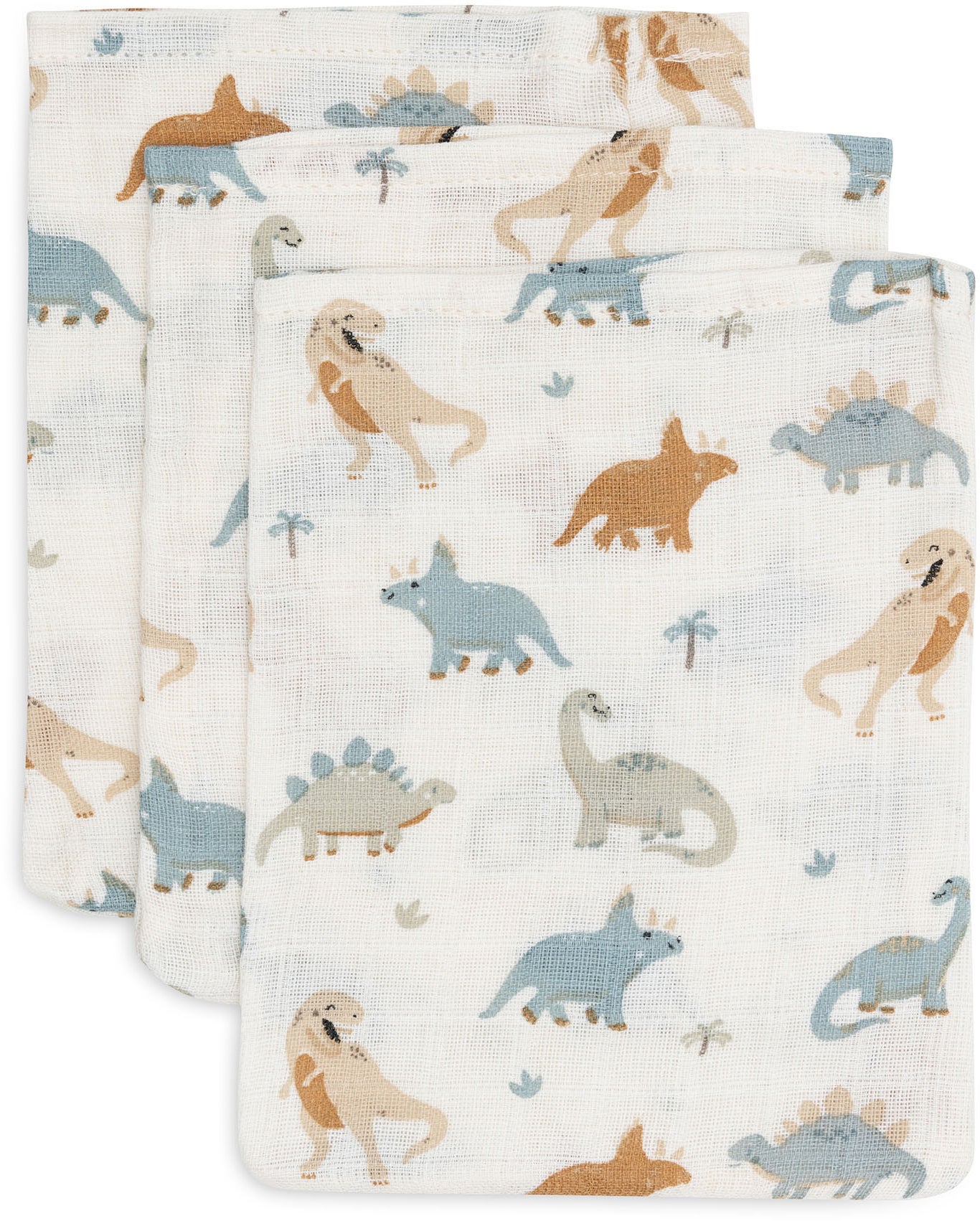Jollein Waschhandschuh Musselin 3er-Pack, Roarsome Jollein Waschhandschuh Musselin 3er-Pack, Roarsome von Jollein