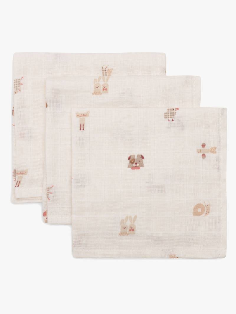 Jollein Waschlappen 3er-Pack, Animal Friends Jollein Waschlappen 3er-Pack, Animal Friends von Jollein