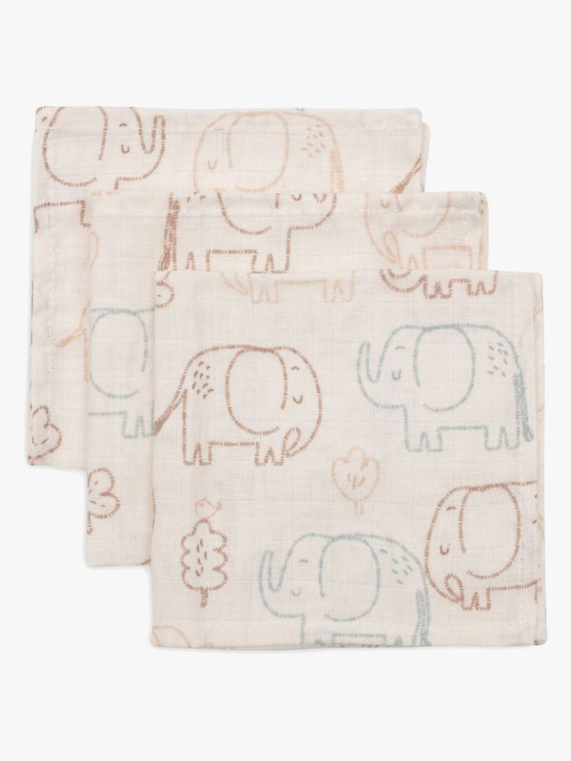 Jollein Waschlappen 3er-Pack, Elephant Tales Jollein Waschlappen 3er-Pack, Elephant Tales von Jollein