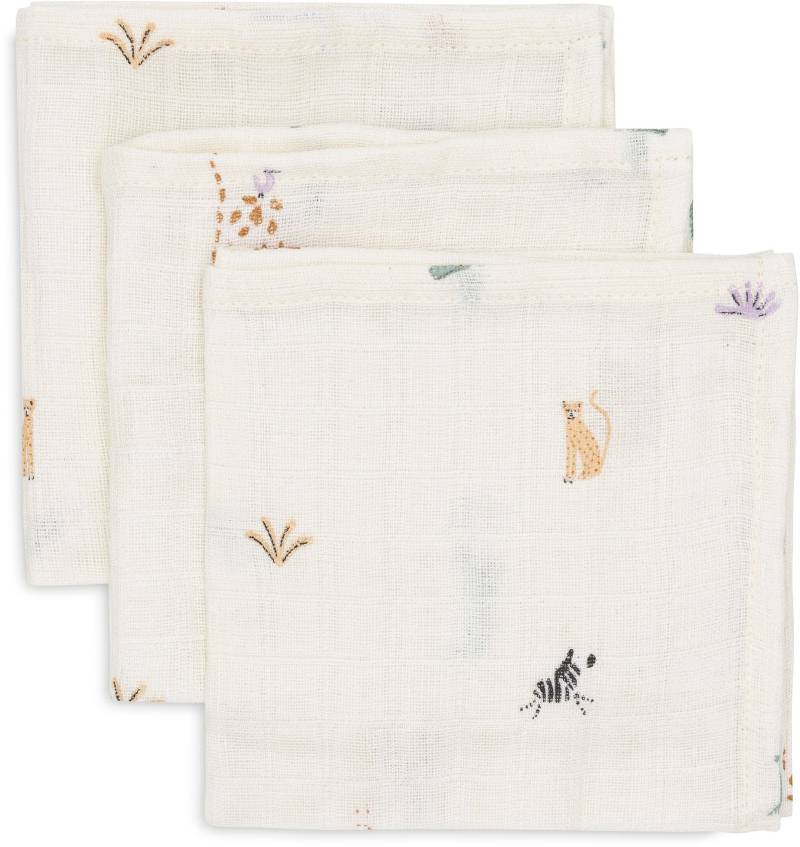 Jollein Waschlappen Musselin 3er-Pack, Jungle Jambo von Jollein