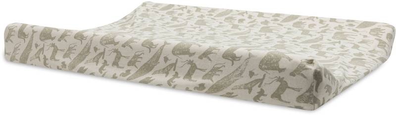 Jollein Wickelauflagenbezug 50x70 cm, Animals Olive Green von Jollein