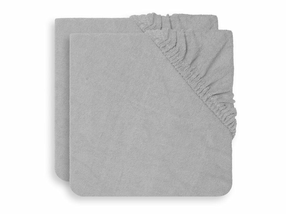 Jollein Wickelauflagenbezug 50x70 cm 2er-Pack, Grey von Jollein