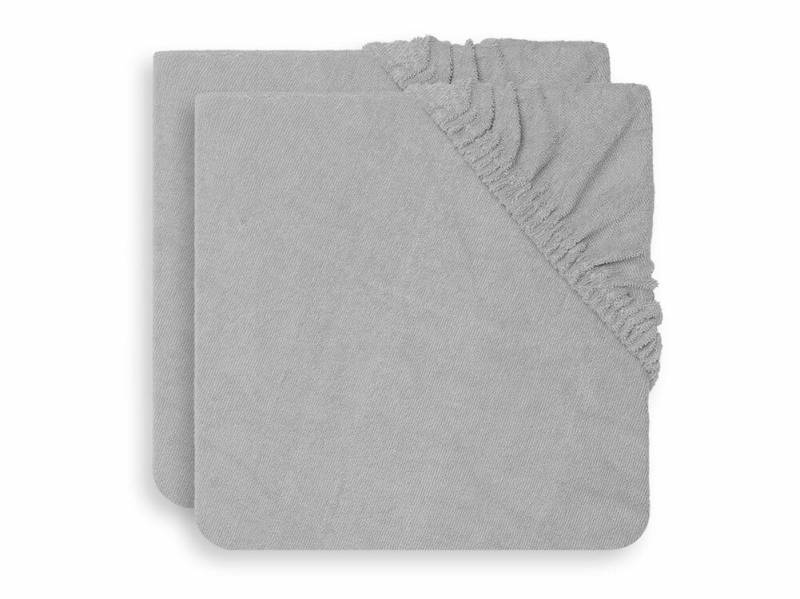 Jollein Wickelauflagenbezug 50x70 cm 2er-Pack, Grey von Jollein