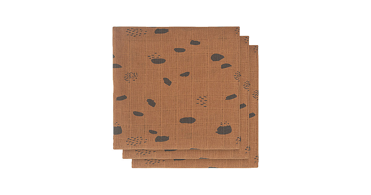 Mullwindeln klein, 70 x 70 cm, Spot caramel 3er Set camel Mullwindeln klein, 70 x 70 cm, Spot caramel 3er Set camel von jollein