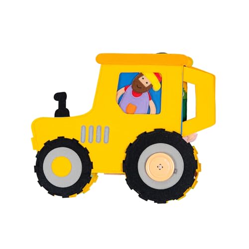 Jolly Designs – Travel Buddy Traktor – Montessori Spielzeug ab 18 Monaten – Motorik & Sensorik fördern – Busy Book aus Filz – Handgefertigtes Filzbuch – Lernspielzeug für unterwegs & Reisen Jolly Designs – Travel Buddy Traktor – Montessori Spielzeug ab 18 Monaten – Motorik & Sensorik fördern – Busy Book aus Filz – Handgefertigtes Filzbuch – Lernspielzeug für unterwegs & Reisen von Jolly Designs
