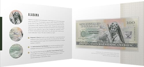 Souvenirschein 100 Dollar Alabama - Herz des Südens- Geschenkidee in attraktiver und hochwertiger Umverpackung Souvenirschein 100 Dollar Alabama - Herz des Südens- Geschenkidee in attraktiver und hochwertiger Umverpackung von JollyBooks