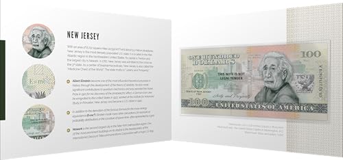 Souvenirschein 100 Dollar New Jersey - Die Hausapotheke der Welt- Geschenkidee in attraktiver und hochwertiger Umverpackung von JollyBooks