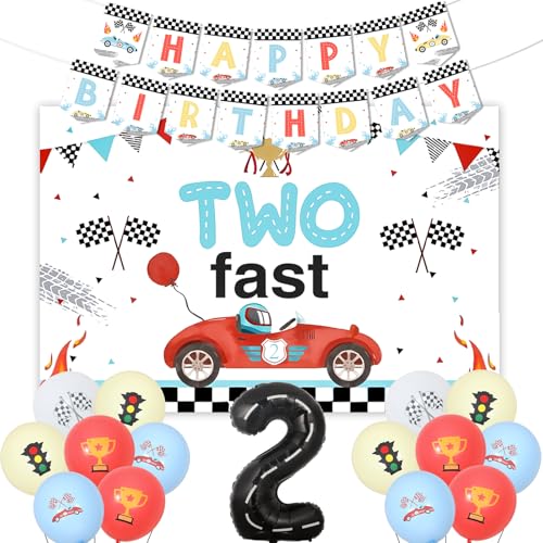 Jollyboom Zwei schnelle Geburtstagsdekorationen Jungen, Vintage Rennwagen 2 Geburtstag Dekoration Zwei Fast Backdrop Banner Retro Pastell Auto Luftballons 2 Folienballon für Jungen Rennwagen 2 Jahre Jollyboom Zwei schnelle Geburtstagsdekorationen Jungen, Vintage Rennwagen 2 Geburtstag Dekoration Zwei Fast Backdrop Banner Retro Pastell Auto Luftballons 2 Folienballon für Jungen Rennwagen 2 Jahre von Jollyboom