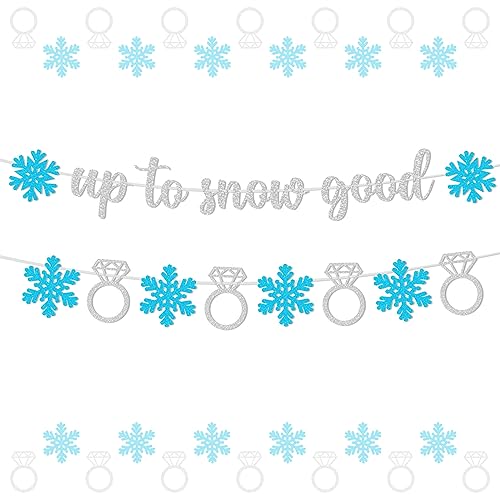 Winter Bachelorette Dekorationen Mädchen, Up To Snow Good Banner Dekor Glitzer Schneeflocke Banner für Brautdusche Hochzeit Junggesellinnenabschied Dekoration Winter Bachelorette Dekorationen Mädchen, Up To Snow Good Banner Dekor Glitzer Schneeflocke Banner für Brautdusche Hochzeit Junggesellinnenabschied Dekoration von Jollyboom