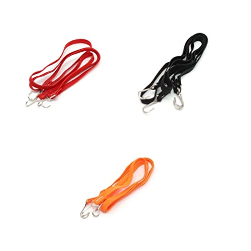 Jolsaawie 2 StüCk Elastisches DachgepäCkträGerseil zum Verzieren Von Riemen für 1/10 RC Crawler Car AXIAL SCX10 TRX4 D90 CC01,1 von Jolsaawie