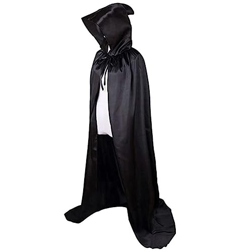 Jolsaawie 2-Teiliges Halloween-Kostüm, Todesumhang, Schwarzer Todesumhang, Größe L, 1,5 M, 59, Geeignet für Den Außenbereich Jolsaawie 2-Teiliges Halloween-Kostüm, Todesumhang, Schwarzer Todesumhang, Größe L, 1,5 M, 59, Geeignet für Den Außenbereich von Jolsaawie