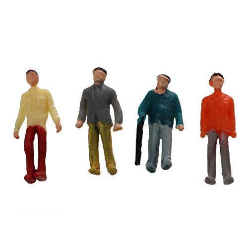 Jolsaawie 24X bemalt Modelleisenbahn Personen Figuren Massstab HO (1 bis 87) von Jolsaawie