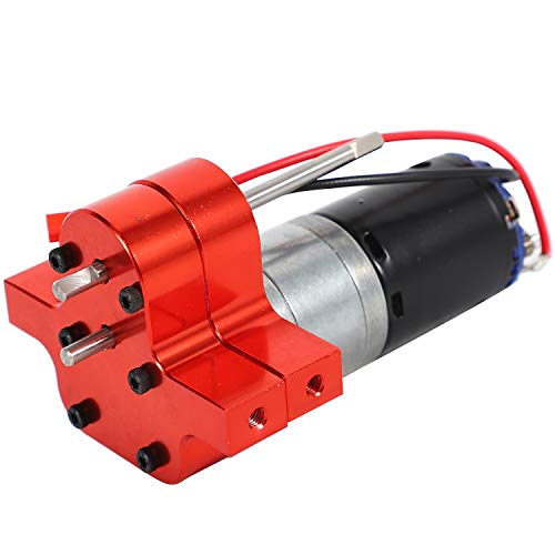 Jolsaawie 370 GebüRsteter Motor + KüHlköRper Getriebe Satz Aus Aluminium mit Stahl ZahnräDern für C14 C24 B14 B24 B16 B36 6X6 Verbesserte Teile, Rot Jolsaawie 370 GebüRsteter Motor + KüHlköRper Getriebe Satz Aus Aluminium mit Stahl ZahnräDern für C14 C24 B14 B24 B16 B36 6X6 Verbesserte Teile, Rot von Jolsaawie