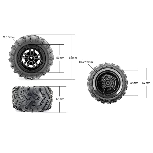 Jolsaawie 4 StüCke GroßEs Reifenverbreiterungsrad für 144001 124016 124018 124019 12428 HBX 16889 16890 RC Auto Aktualisierung Teile Jolsaawie 4 StüCke GroßEs Reifenverbreiterungsrad für 144001 124016 124018 124019 12428 HBX 16889 16890 RC Auto Aktualisierung Teile von Jolsaawie