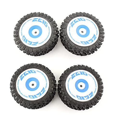 Jolsaawie 4 StüCke Vorder und Reifen Radreifen für 124017 1/12 RC Auto Upgrade Teile Teil ZubehöR von Jolsaawie