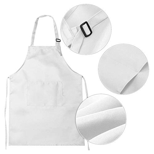 Jolsaawie 6-Teiliges KinderschüRzen- und KochmüTzen-Set Verstellbare KinderküChenschüRze zum Kochen und Malen von Jolsaawie