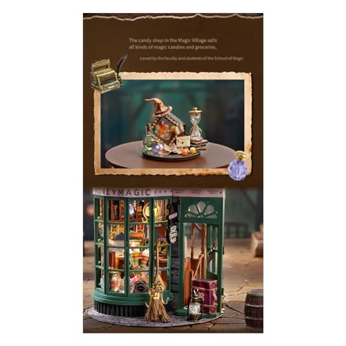Jolsaawie DIY Book Nook Kits für Erwachsene - Puppenhaus Aus - 3D-Puzzle-Miniaturhaus-Kit für Sammler, DIY Cabin Jolsaawie DIY Book Nook Kits für Erwachsene - Puppenhaus Aus - 3D-Puzzle-Miniaturhaus-Kit für Sammler, DIY Cabin von Jolsaawie