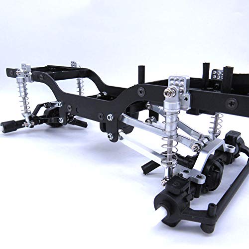 Jolsaawie Metall GehäUse Zugstangen AufhäNgungs Lenker für MN D90 D91 D99 MN99S 1/12 RC Auto Upgrade Teile, Schwarz von Jolsaawie
