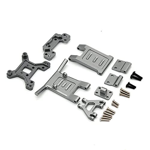 Jolsaawie Metall Vorne und Hinten StoßStange für 1/12 124018 1/14 LC Racing -DTH RC Auto Upgrade Teile,2 von Jolsaawie