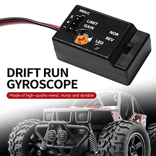 Jolsaawie Mini Gyro Gyroskop für D12 1/10 RC Car Drift Rennwagen Lenkleistung Integriertes Kompaktes Leichtbau von Jolsaawie